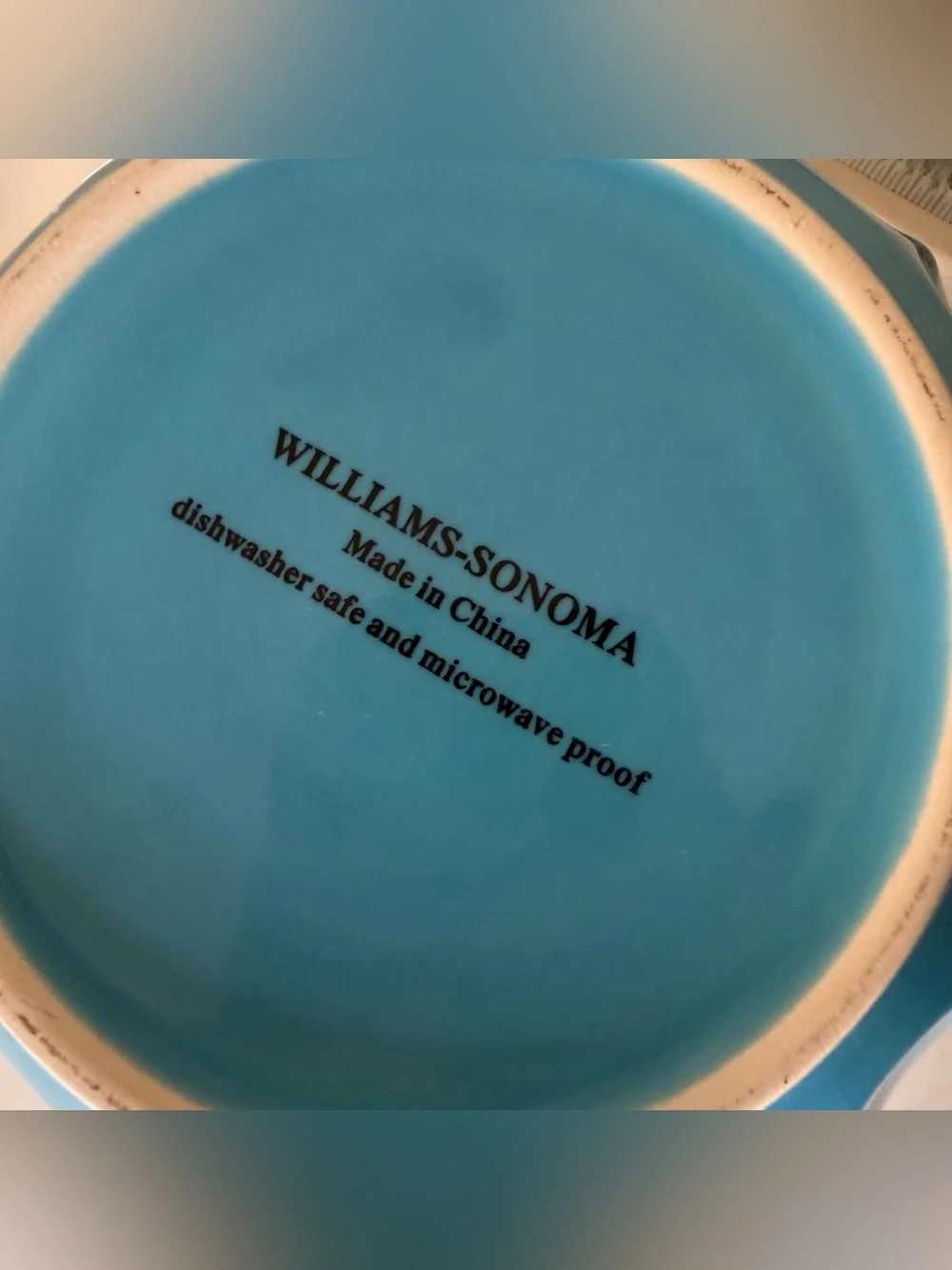 Williams-Sonoma Turquoise Ceramic bowl